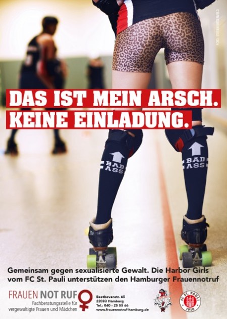 Frauennotruf, Frauennotruf Hamburg, sexualisierte Gewalt, "Das ist mein Arsch. Keine Einladung"