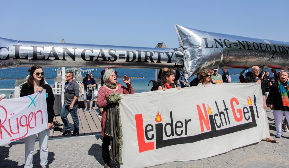 LNG, Demonstration, Rügen, Protest, Klima