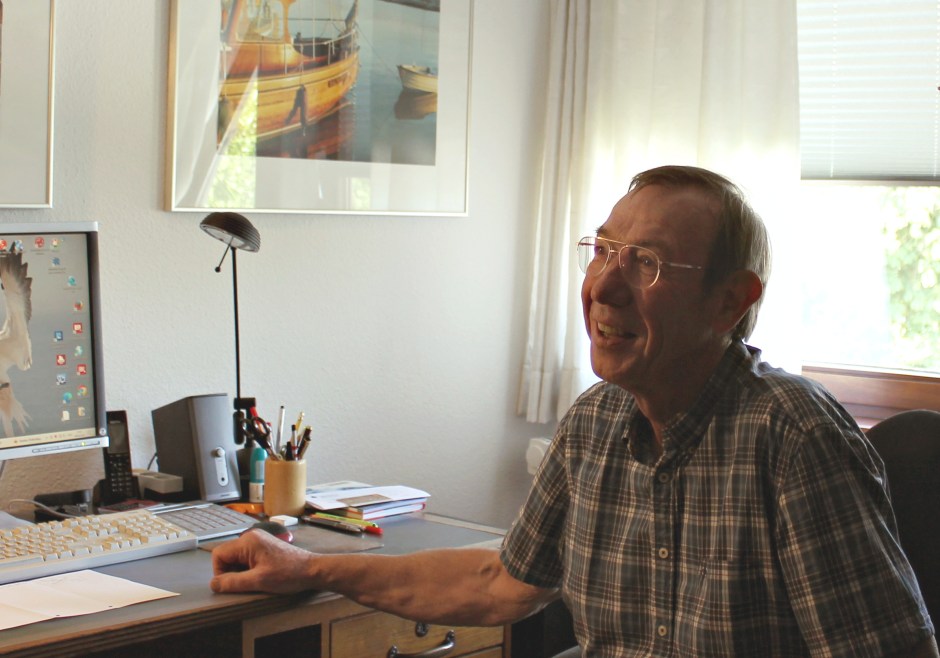 Kontaktstudent Ellerbock an seinem Schreibtisch (Foto: Patrizia Mohr)